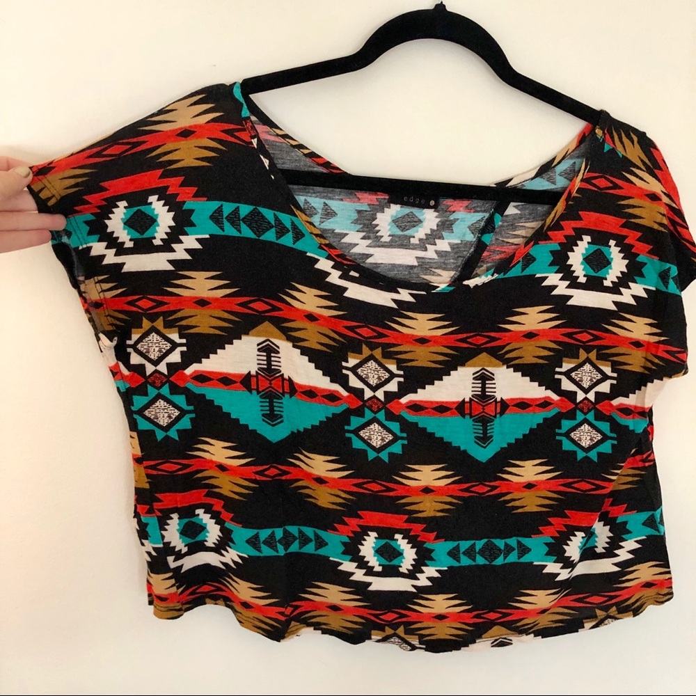 Aztec style cotton top